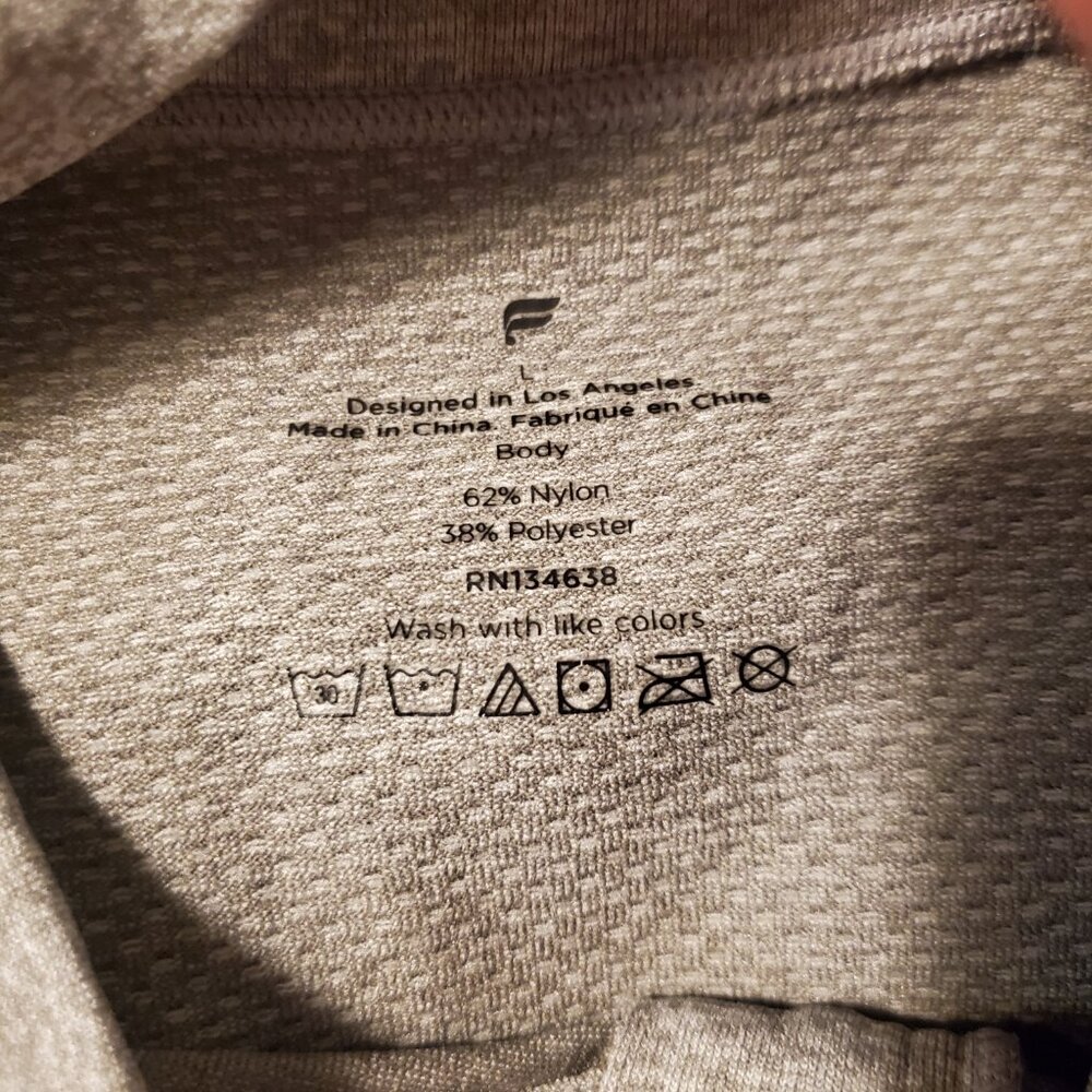 Fabletics Gray The Training Day Quarter Zip Long … - image 5